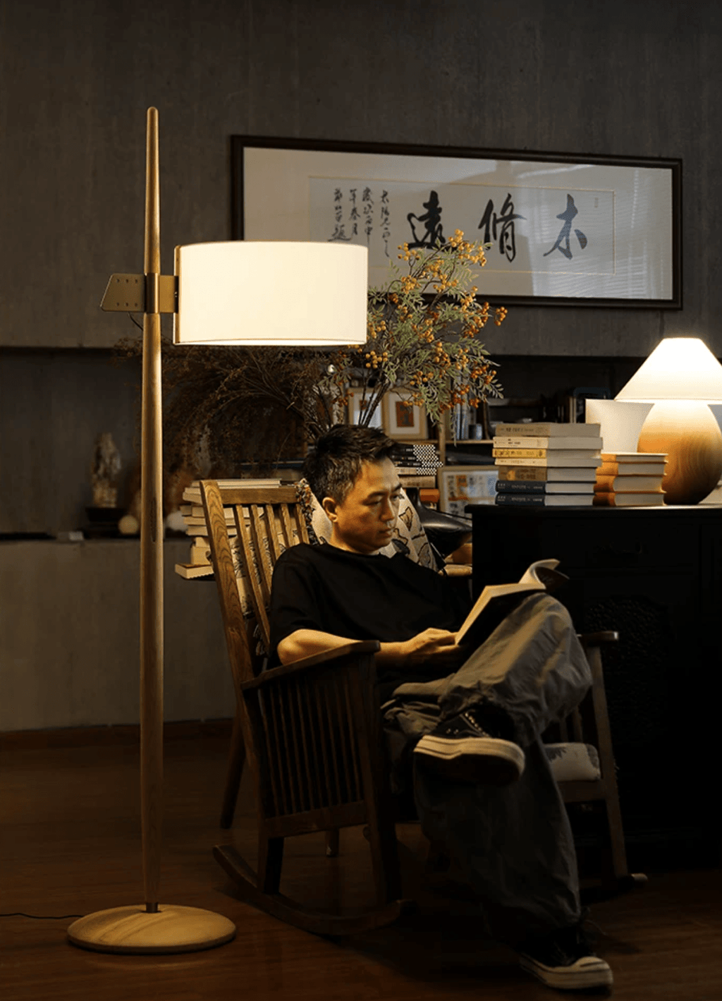 Wood Floor Lamp for Living Room — Floor Lamp | Maison Monashee — view 19