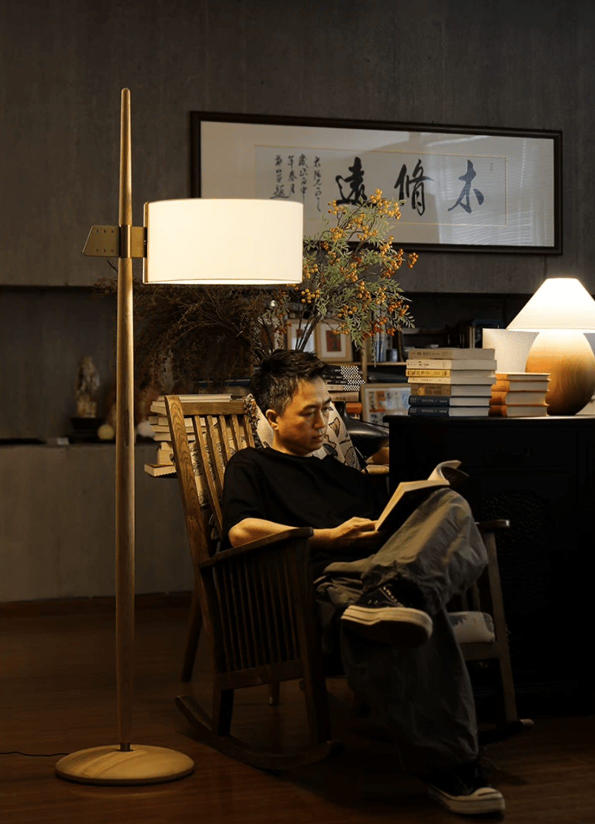 Wood Floor Lamp for Living Room — Floor Lamp | Maison Monashee — view 19