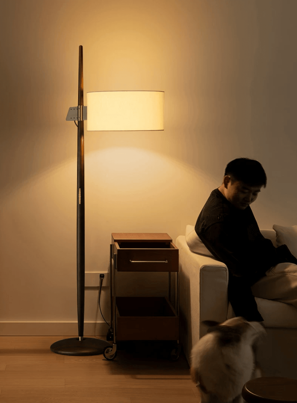 Wood Floor Lamp for Living Room — Floor Lamp | Maison Monashee — view 7
