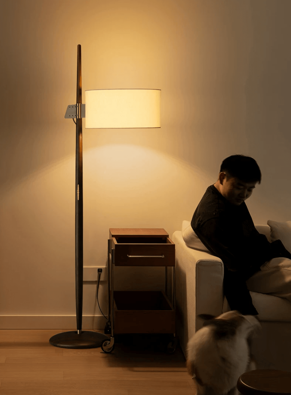 Wood Floor Lamp for Living Room — Floor Lamp | Maison Monashee — view 7