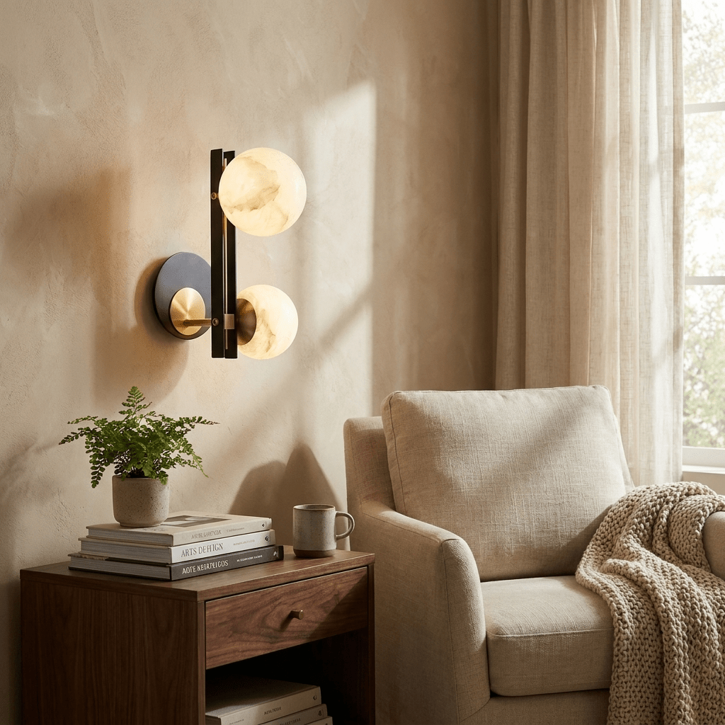 Double Globe Wall Light — Wall Sconce | Maison Monashee — view 12