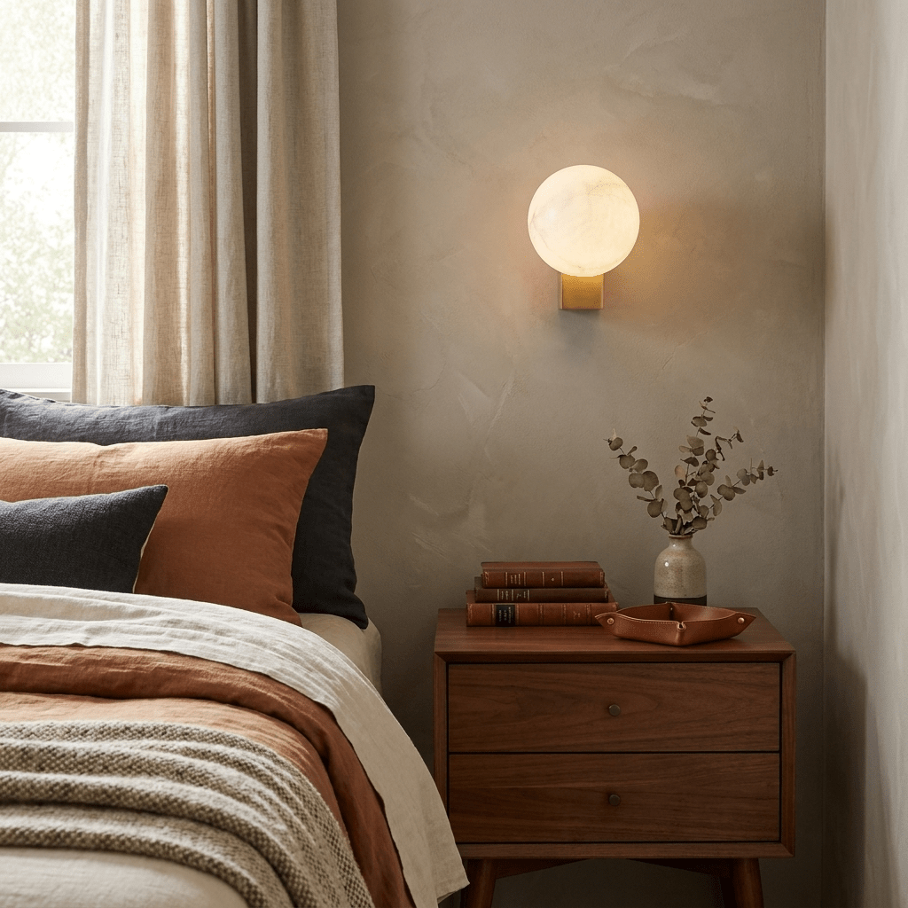 Brass Globe Wall Sconce — Wall Sconce | Maison Monashee — view 5