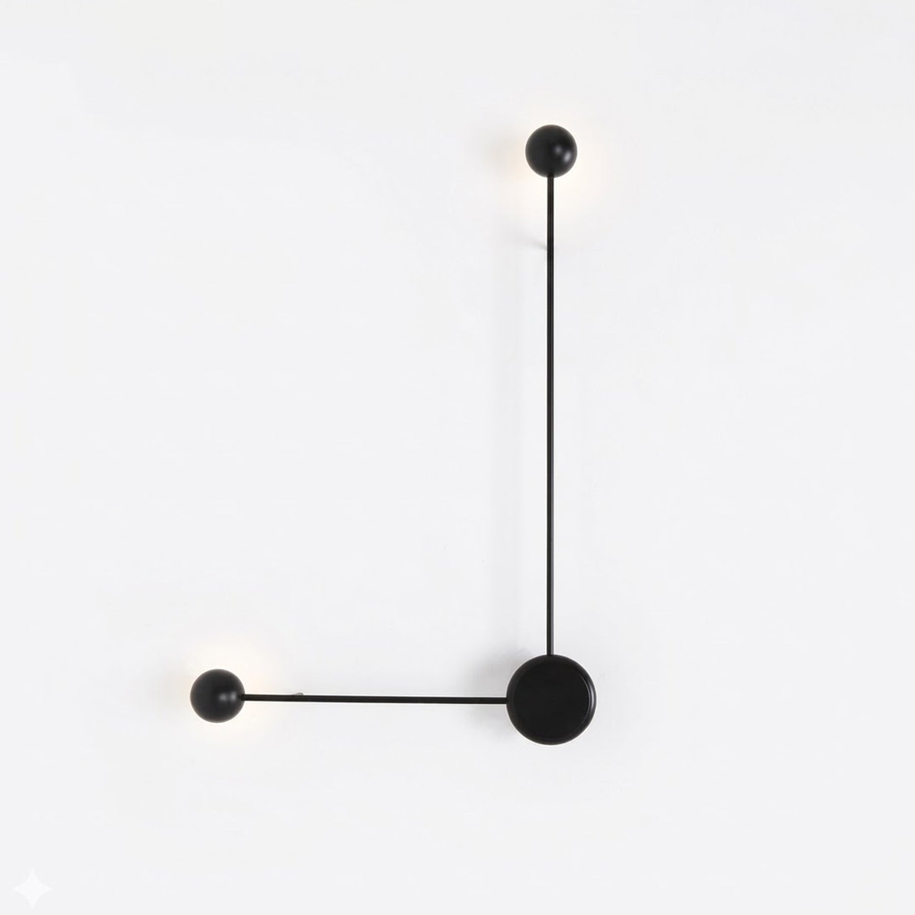 Black LED Wall Light — Wall Sconce | Maison Monashee — view 16