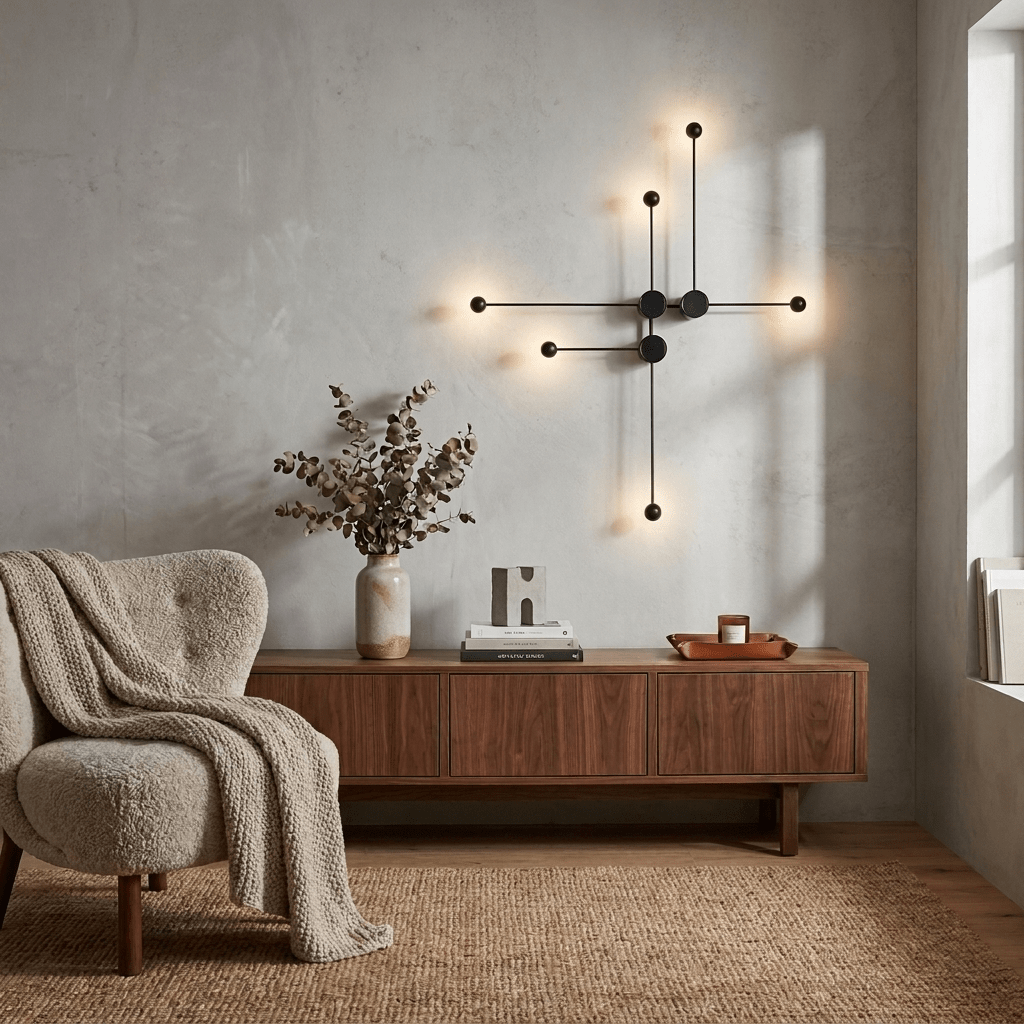 Black LED Wall Light — Wall Sconce | Maison Monashee — view 5