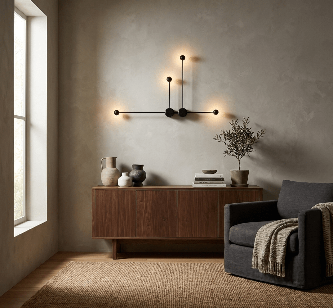 Black LED Wall Light — Wall Sconce | Maison Monashee — view 2
