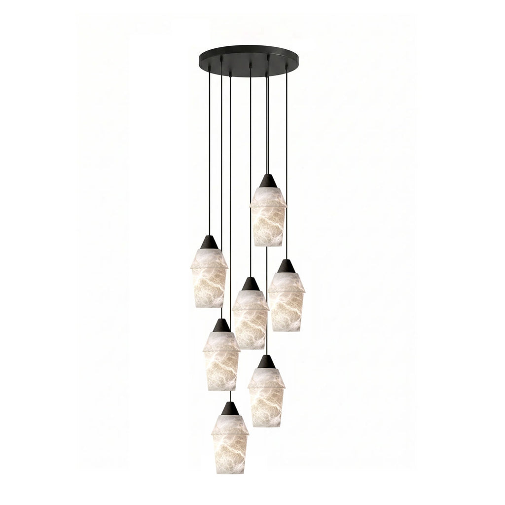 Matte Black Entryway Chandelier — Chandelier | Maison Monashee — view 6