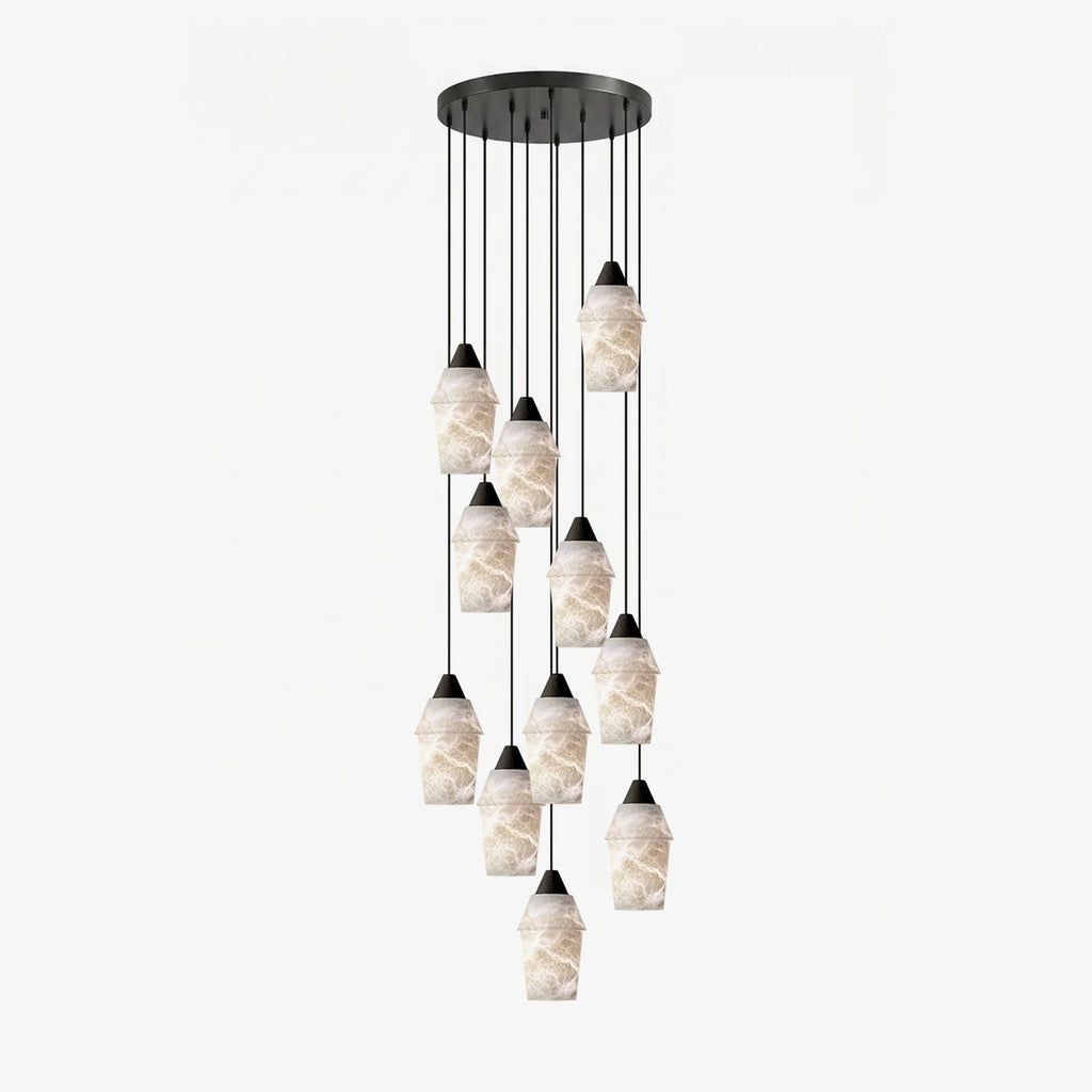 Matte Black Entryway Chandelier — Chandelier | Maison Monashee