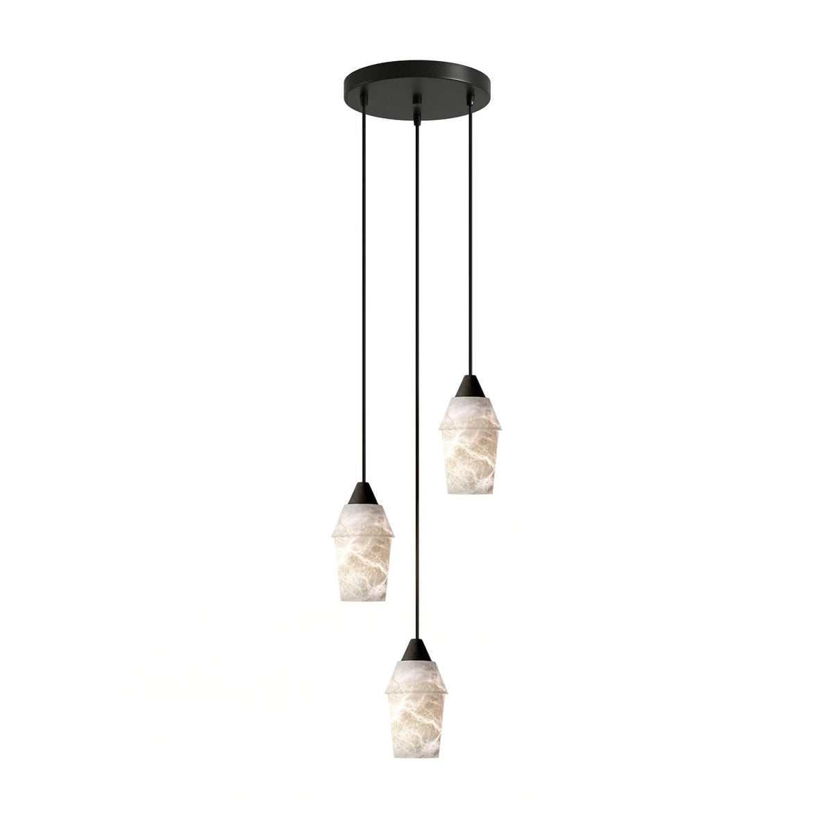 Matte Black Entryway Chandelier — Chandelier | Maison Monashee — view 8