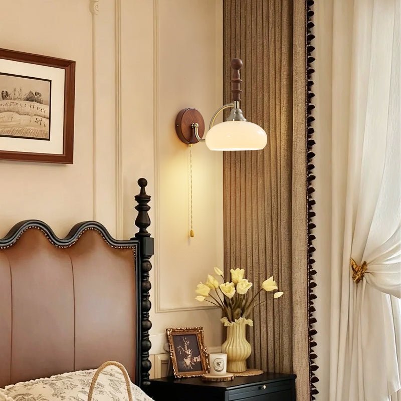 Milk Glass Sconce Vintage — Wall Sconce | Maison Monashee — view 7