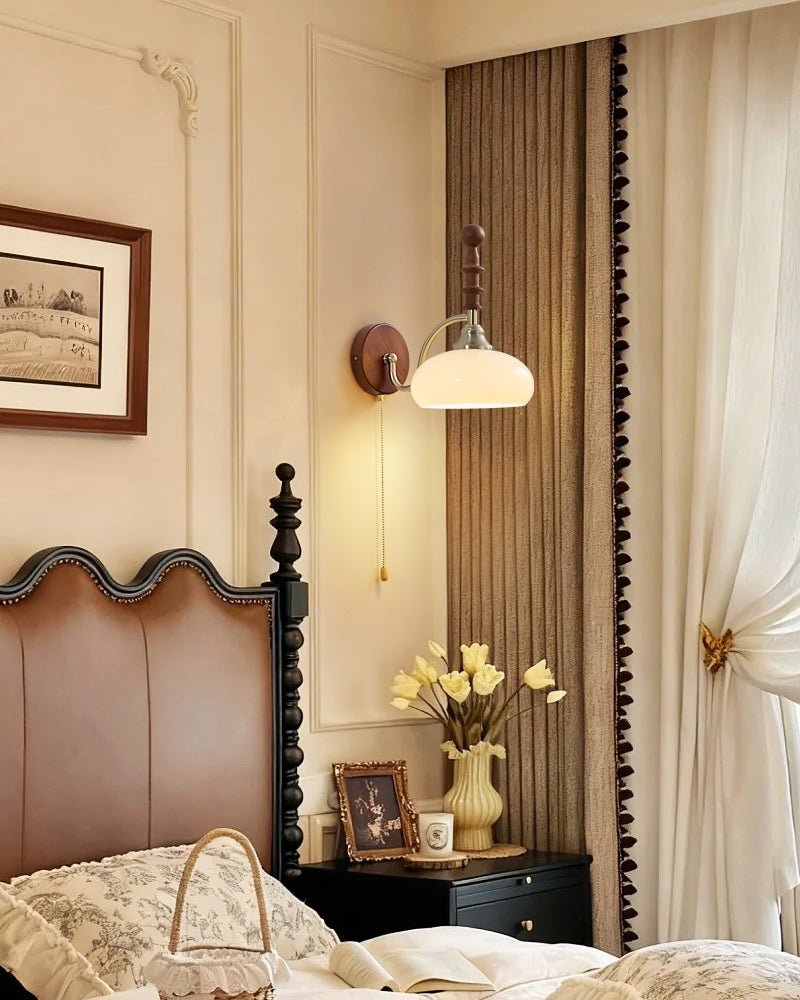 Milk Glass Sconce Vintage — Wall Sconce | Maison Monashee — view 11