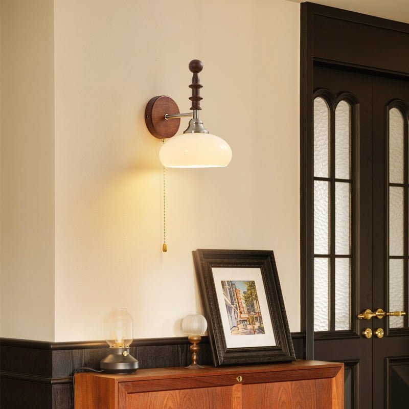 Milk Glass Sconce Vintage — Wall Sconce | Maison Monashee — view 2