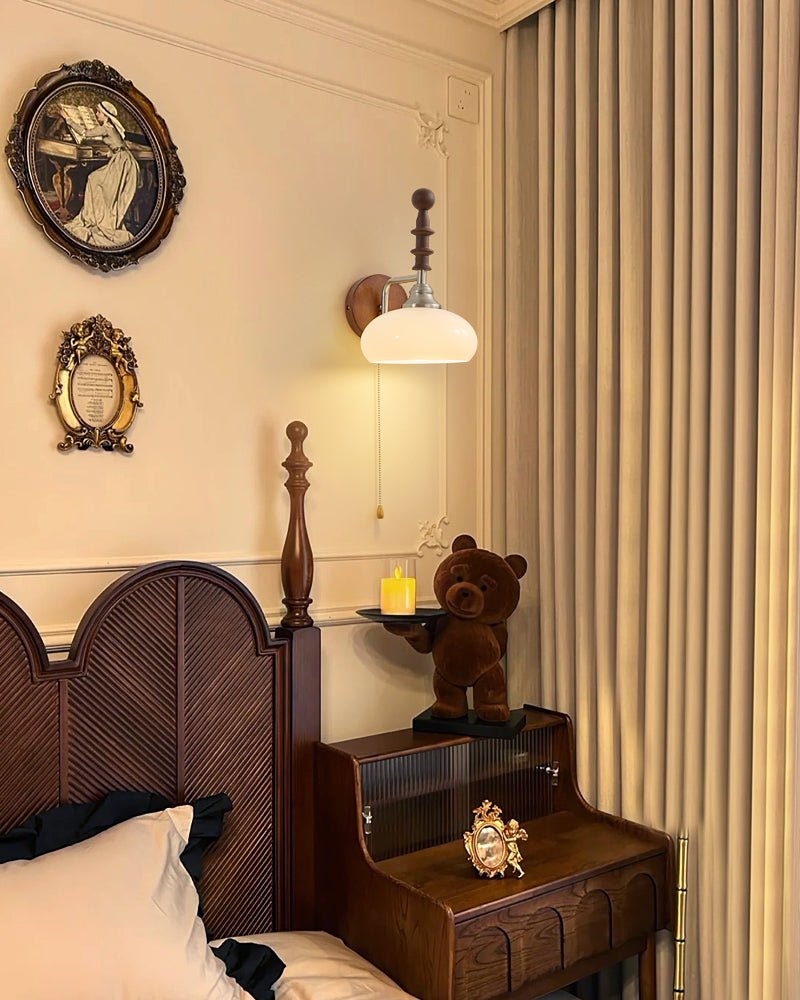 Milk Glass Sconce Vintage — Wall Sconce | Maison Monashee — view 12