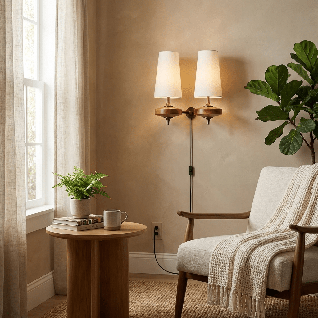 Walnut Wall Sconce — Wall Sconce | Maison Monashee — view 4