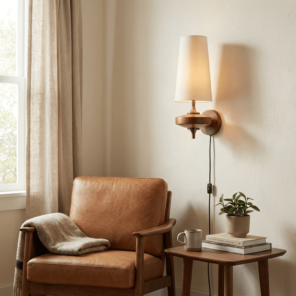 Walnut Wall Sconce — Wall Sconce | Maison Monashee — view 3
