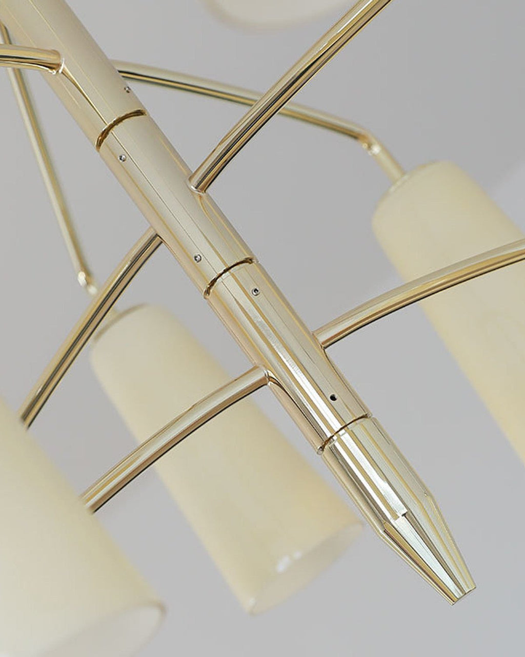 Gold Tiered Chandelier — Chandelier | Maison Monashee — view 15