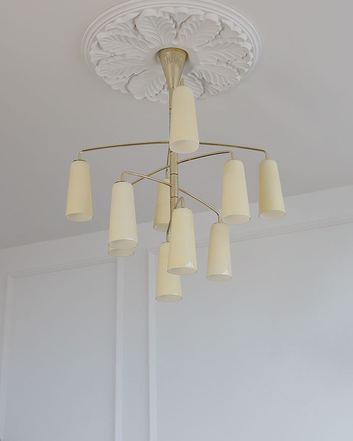 Gold Tiered Chandelier — Chandelier | Maison Monashee — view 20