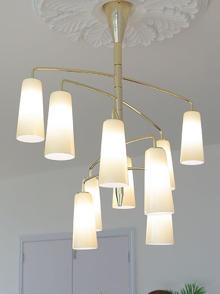 Gold Tiered Chandelier — Chandelier | Maison Monashee — view 23