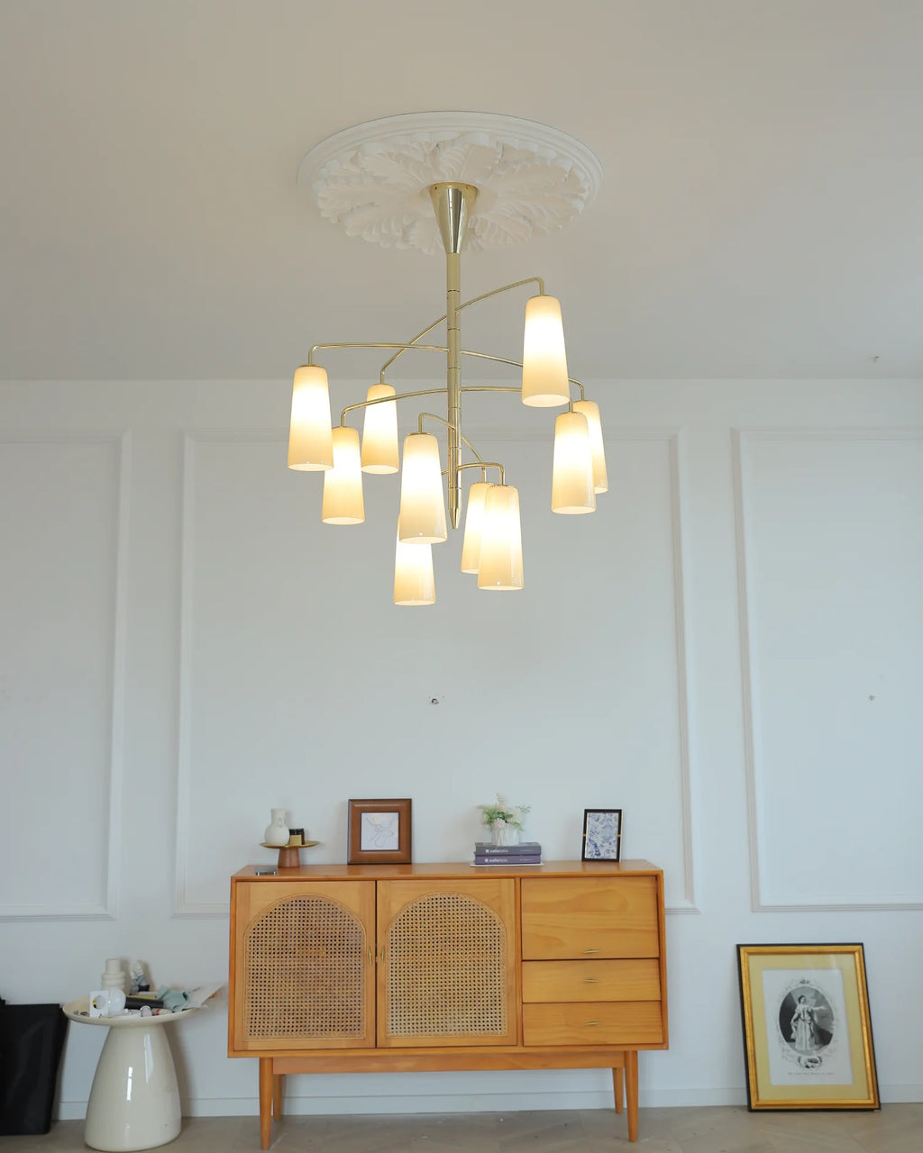 Gold Tiered Chandelier — Chandelier | Maison Monashee — view 33