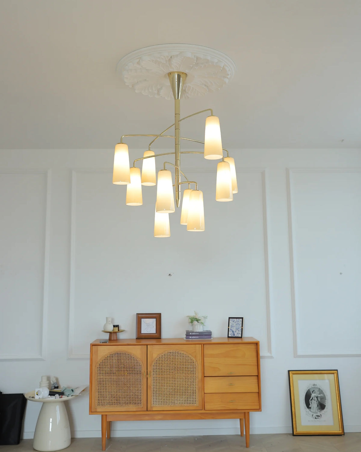 Gold Tiered Chandelier — Chandelier | Maison Monashee — view 33