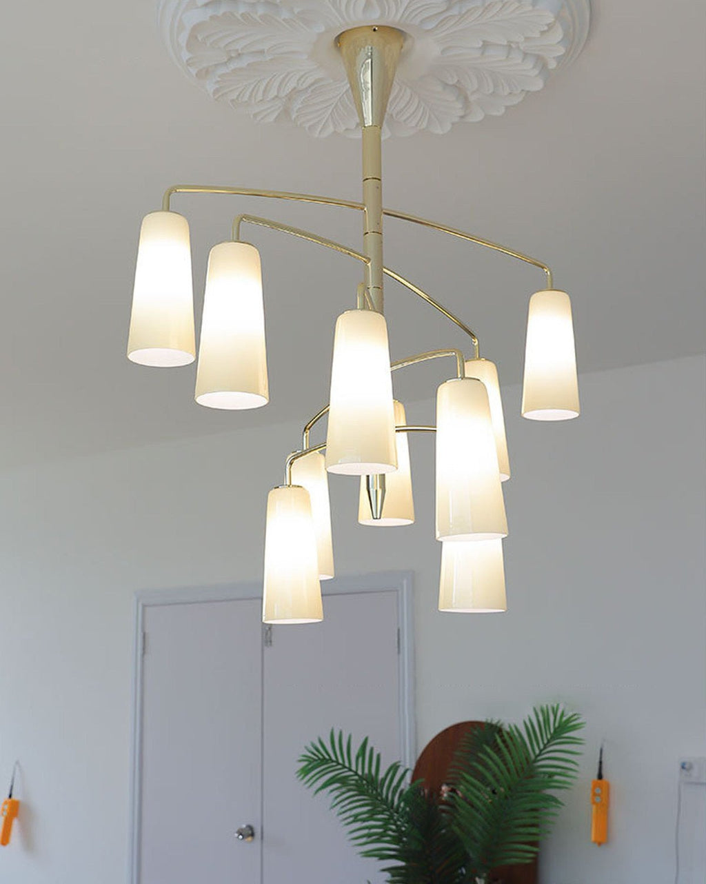 Gold Tiered Chandelier — Chandelier | Maison Monashee — view 24