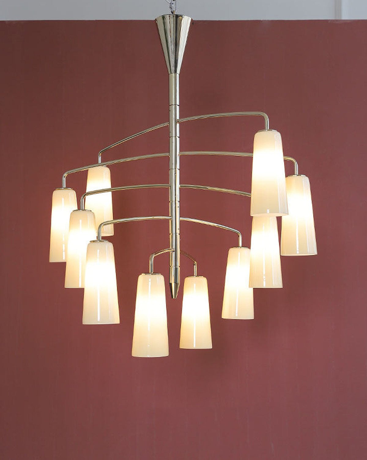 Gold Tiered Chandelier — Chandelier | Maison Monashee — view 26