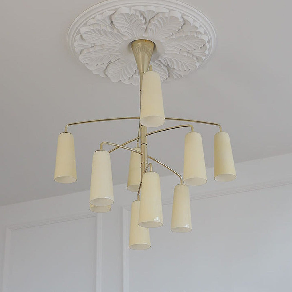 Gold Tiered Chandelier — Chandelier | Maison Monashee — view 27