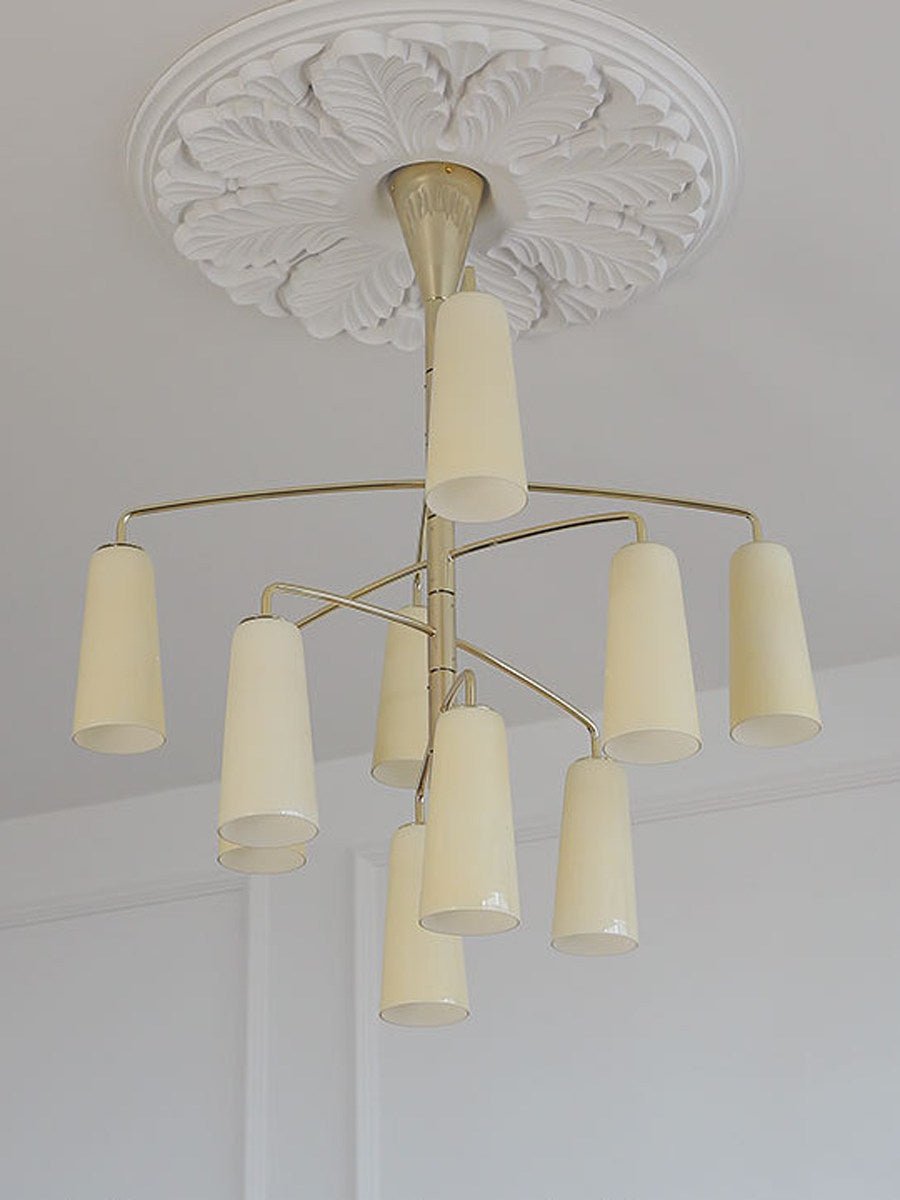 Gold Tiered Chandelier — Chandelier | Maison Monashee — view 29
