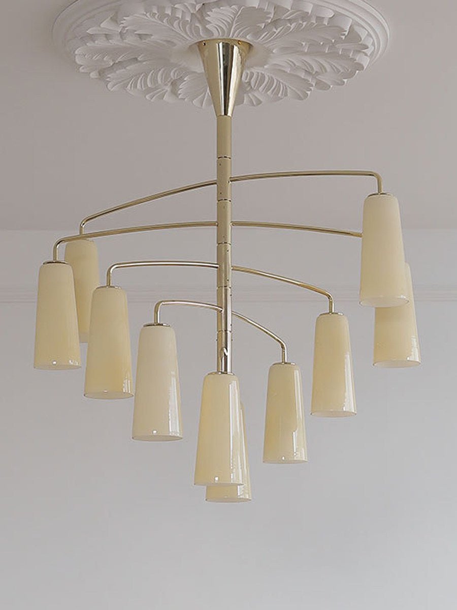 Gold Tiered Chandelier — Chandelier | Maison Monashee — view 31