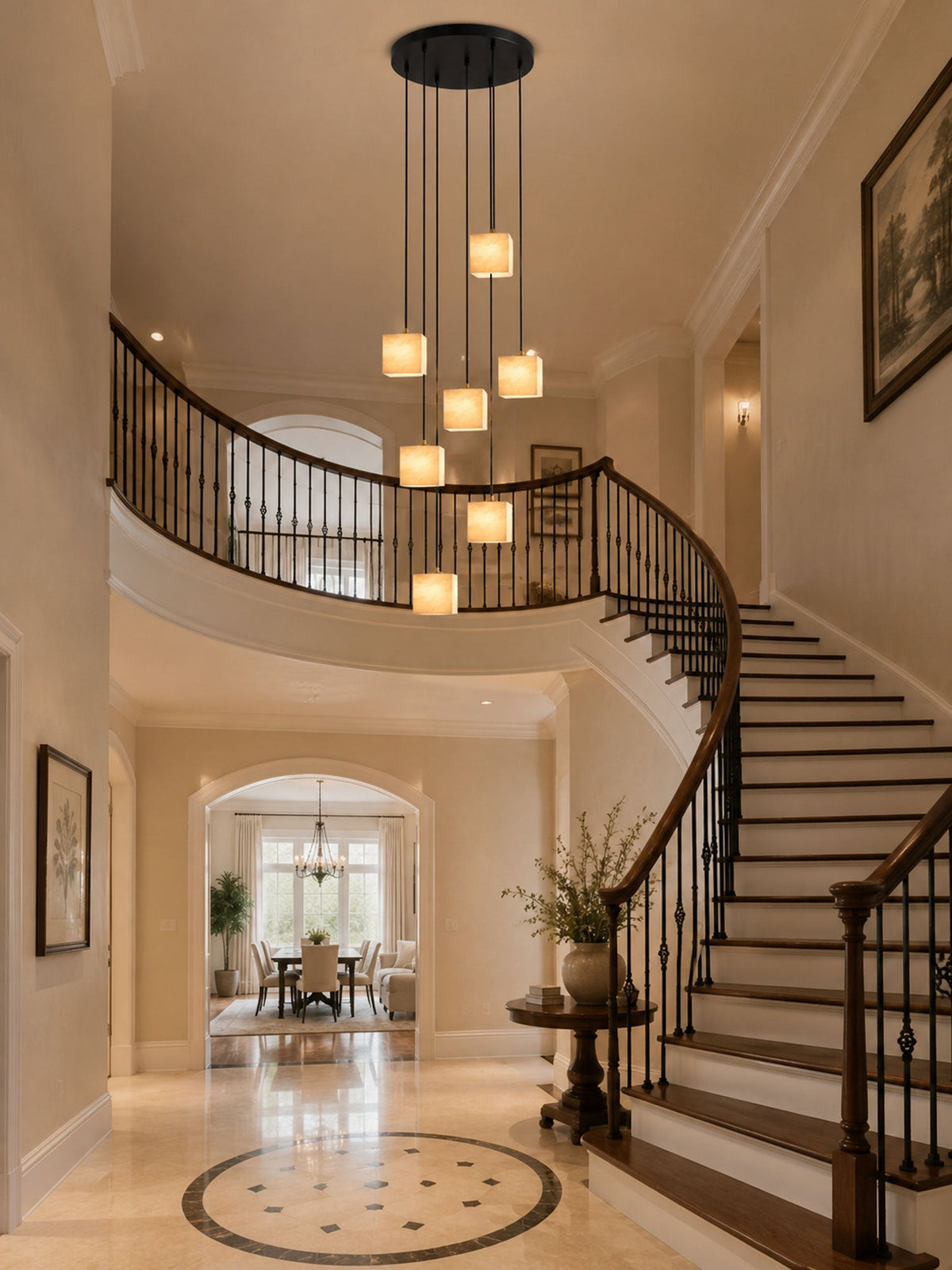 Black Square Chandelier — Chandelier | Maison Monashee — view 4