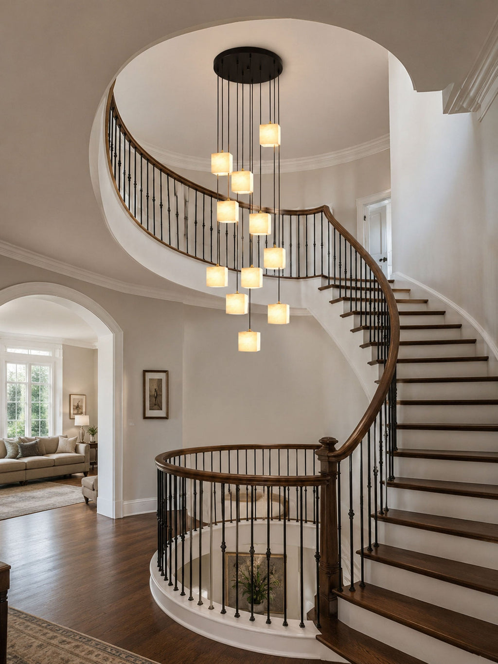 Black Square Chandelier — Chandelier | Maison Monashee — view 5