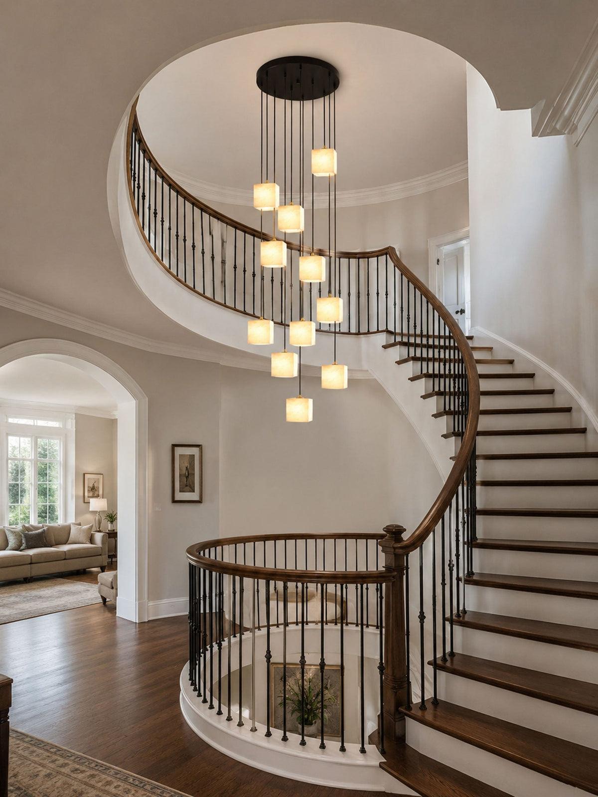 Black Square Chandelier — Chandelier | Maison Monashee — view 5