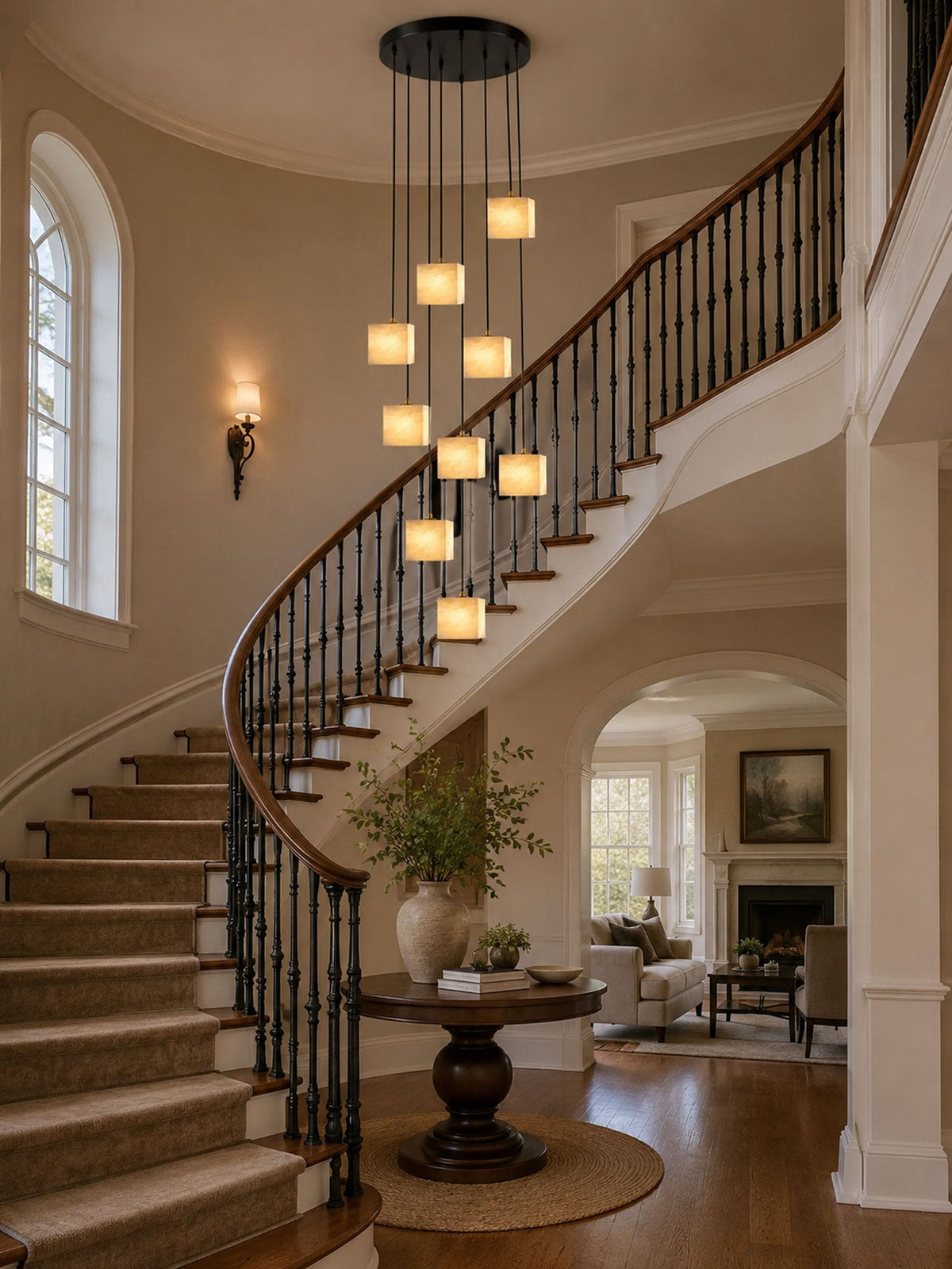 Black Square Chandelier — Chandelier | Maison Monashee — view 3