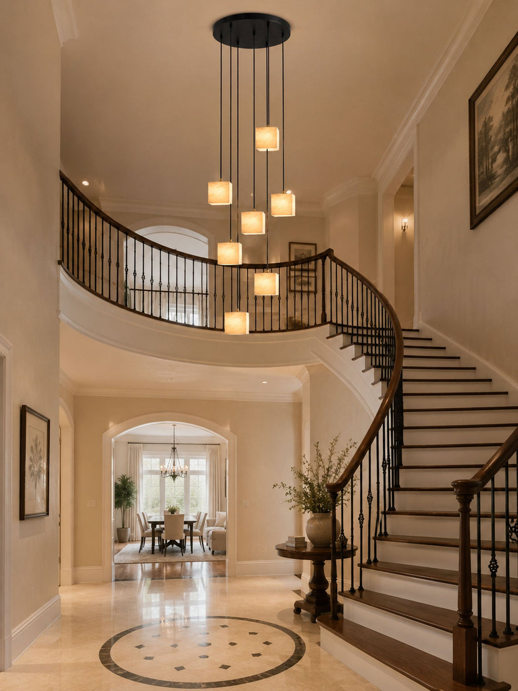 Black Square Chandelier — Chandelier | Maison Monashee — view 7