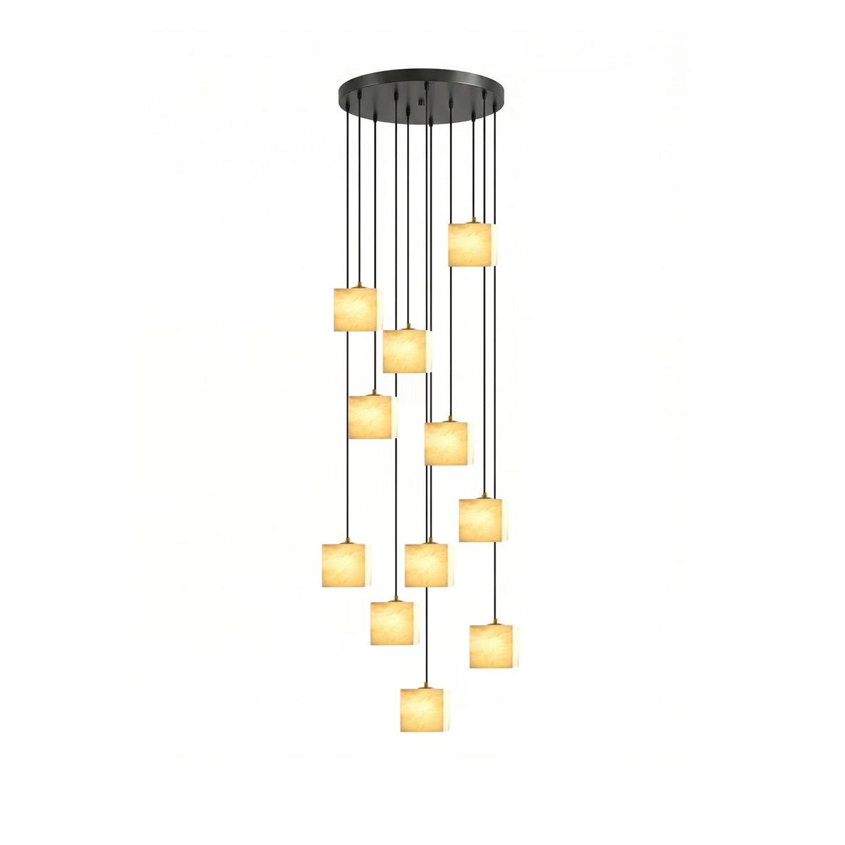 Black Square Chandelier — Chandelier | Maison Monashee — view 21