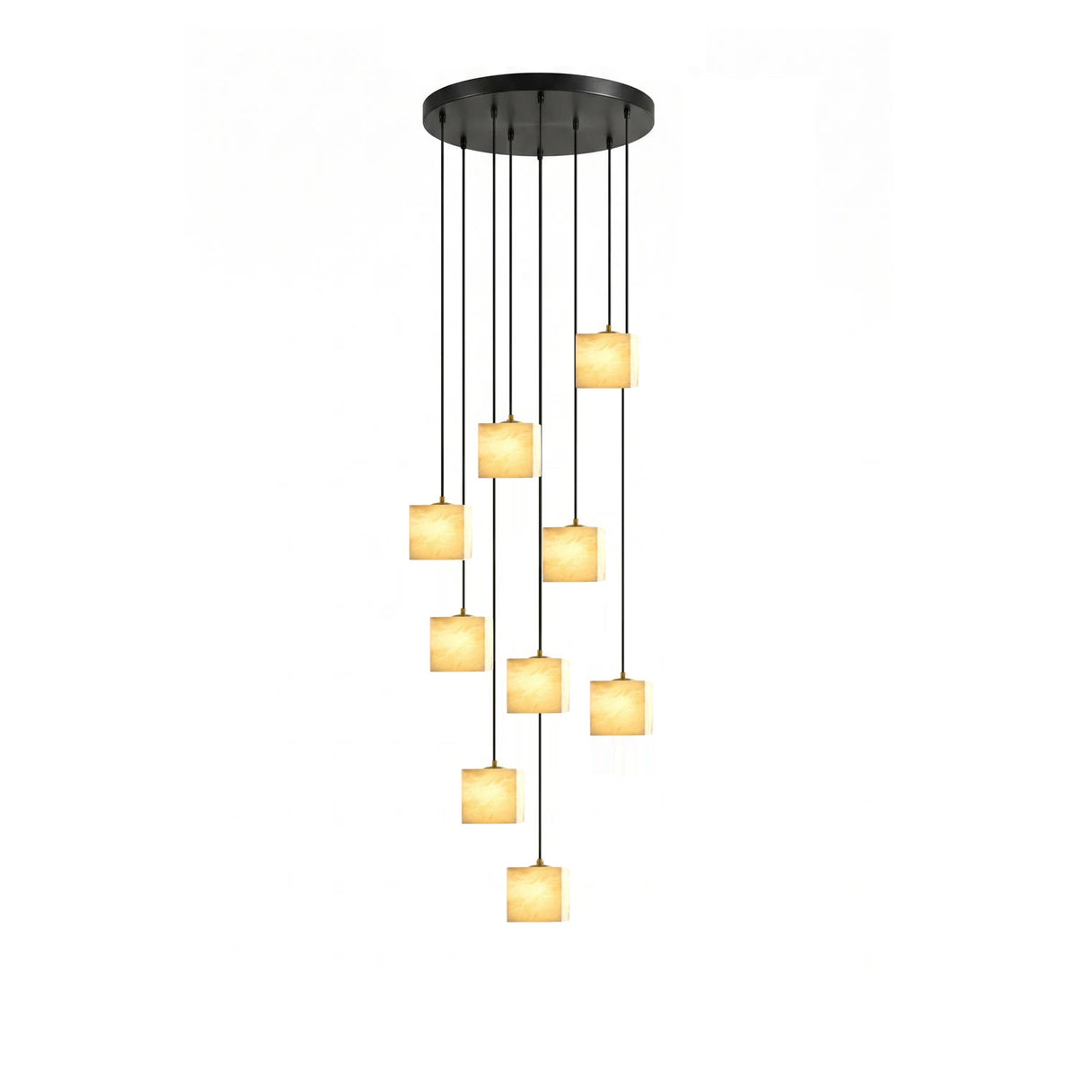 Black Square Chandelier — Chandelier | Maison Monashee — view 20
