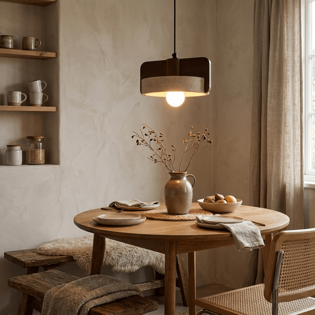 Small Drum Pendant Lighting — Pendant Light | Maison Monashee — view 7