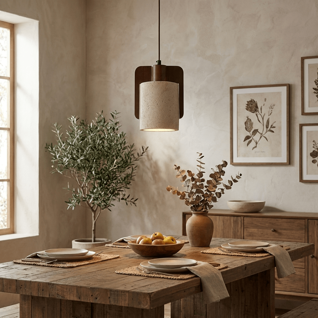 Small Drum Pendant Lighting — Pendant Light | Maison Monashee — view 4