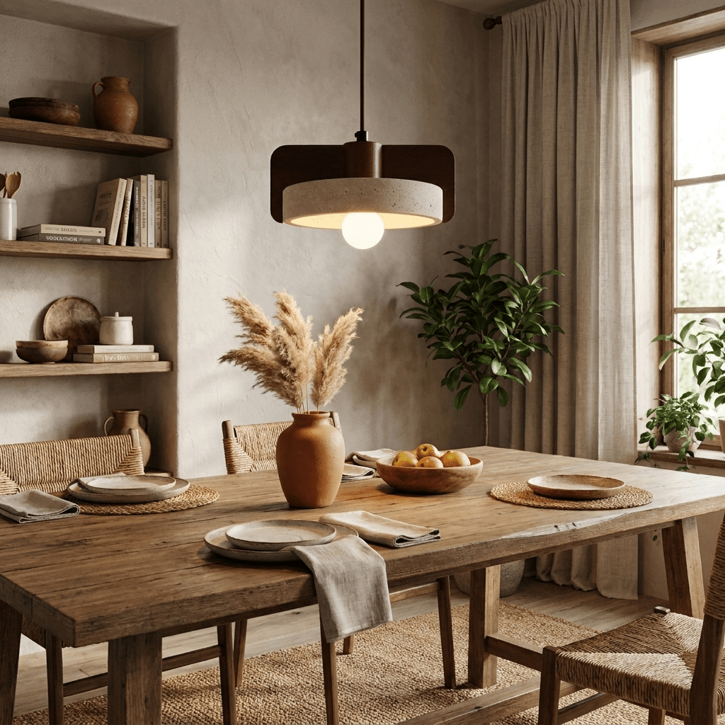 Small Drum Pendant Lighting — Pendant Light | Maison Monashee — view 8