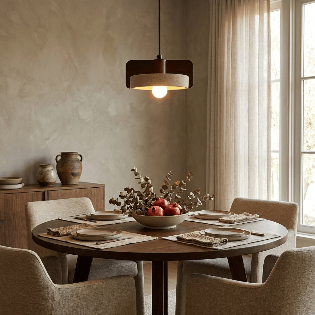 Small Drum Pendant Lighting — Pendant Light | Maison Monashee — view 3