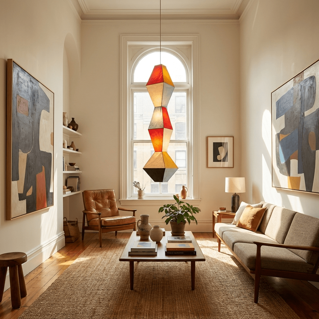 Large Geometric Pendant Light — Pendant Light | Maison Monashee — view 7
