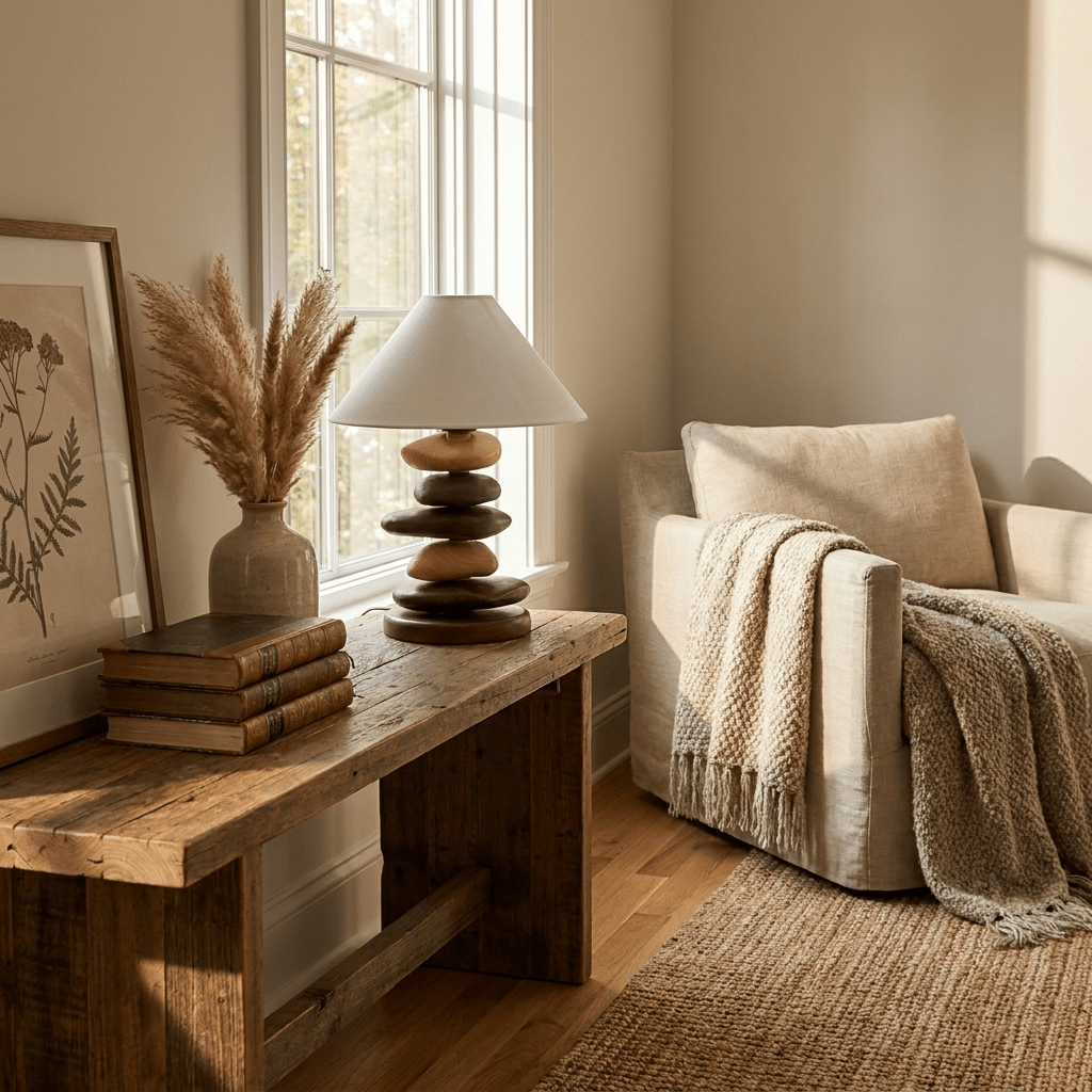 Wooden Bedside Table Lamp — Table Lamp | Maison Monashee — view 24