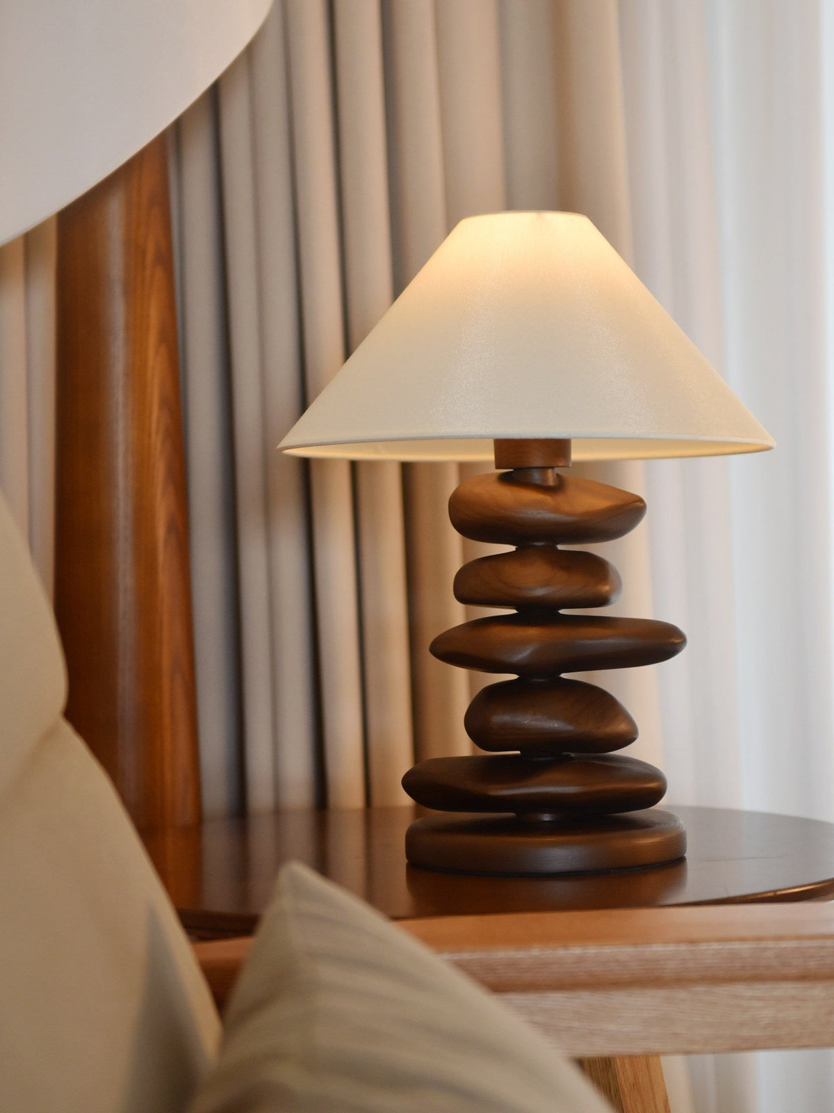 Wooden Bedside Table Lamp — Table Lamp | Maison Monashee — view 15