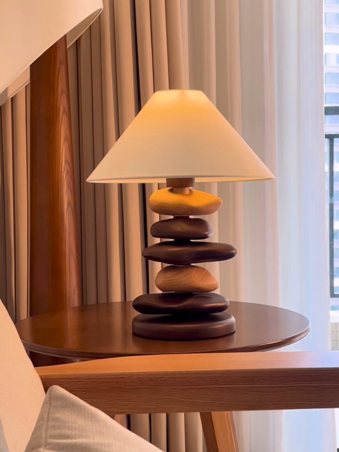 Wooden Bedside Table Lamp — Table Lamp | Maison Monashee — view 7