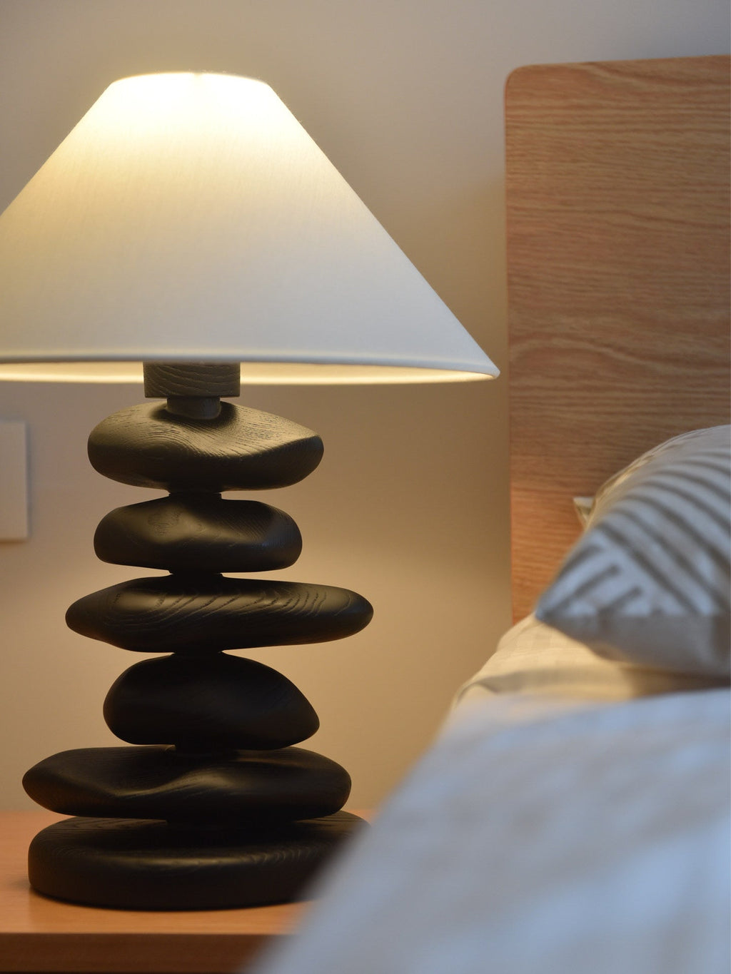 Wooden Bedside Table Lamp — Table Lamp | Maison Monashee — view 10