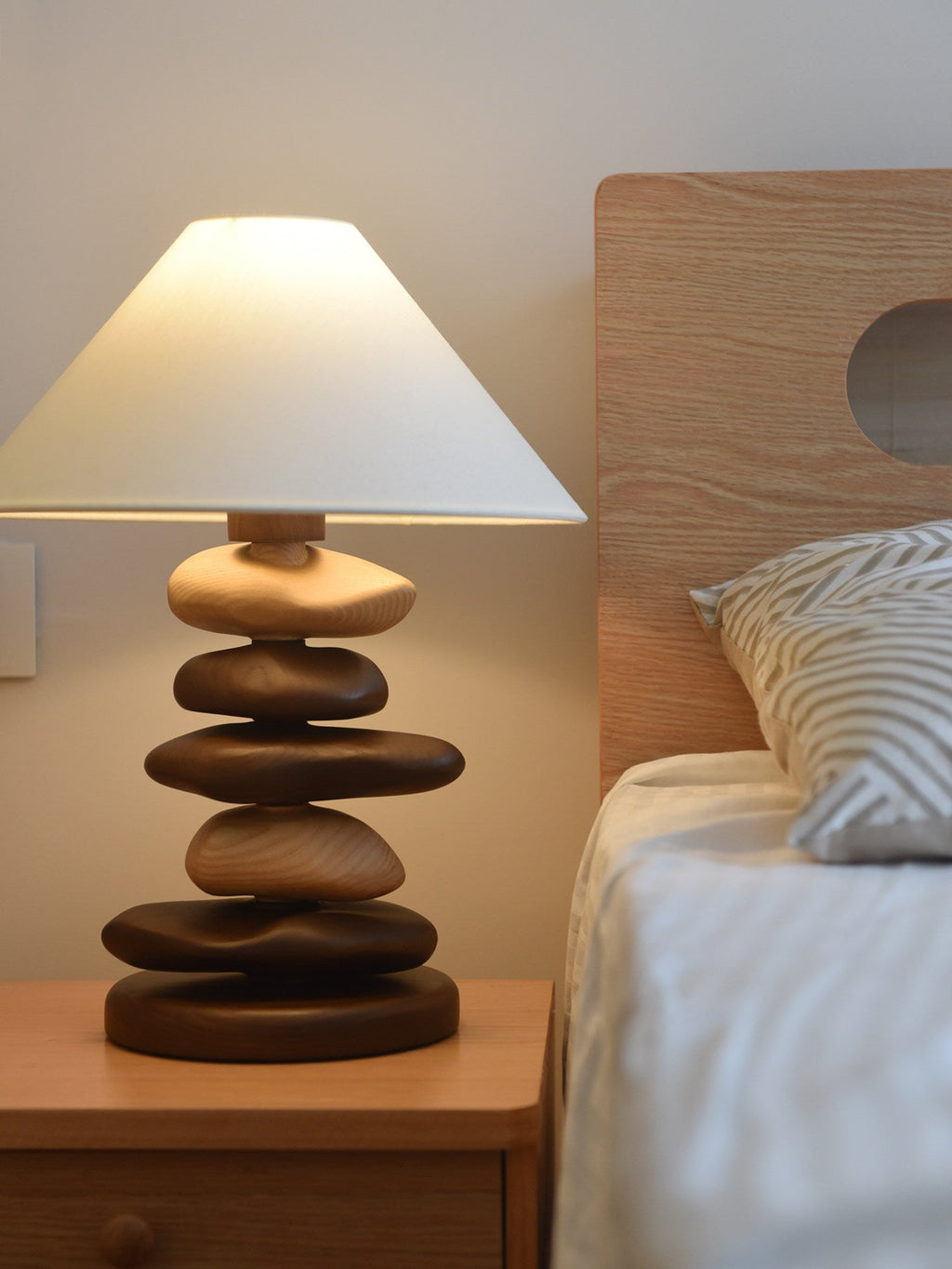 Wooden Bedside Table Lamp — Table Lamp | Maison Monashee — view 11