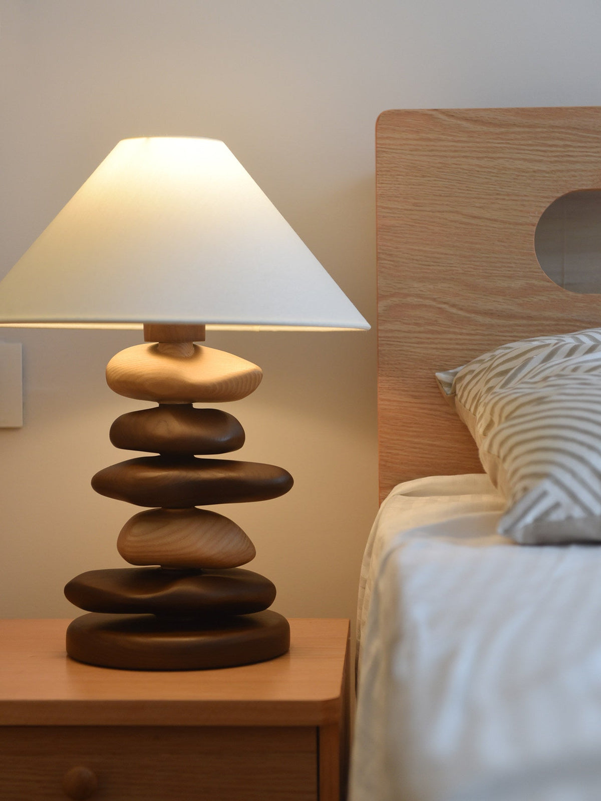 Wooden Bedside Table Lamp — Table Lamp | Maison Monashee — view 11