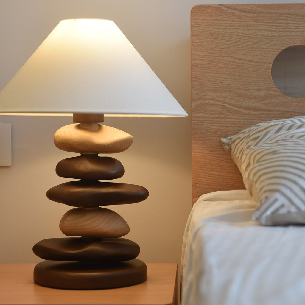 Wooden Bedside Table Lamp — Table Lamp | Maison Monashee — view 12