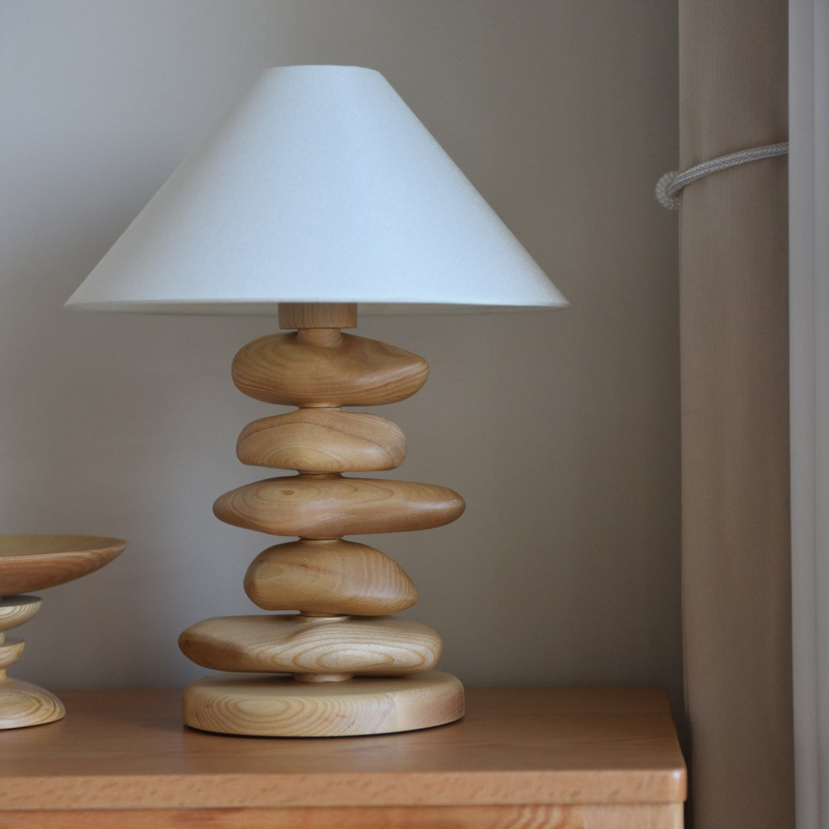 Wooden Bedside Table Lamp — Table Lamp | Maison Monashee — view 13