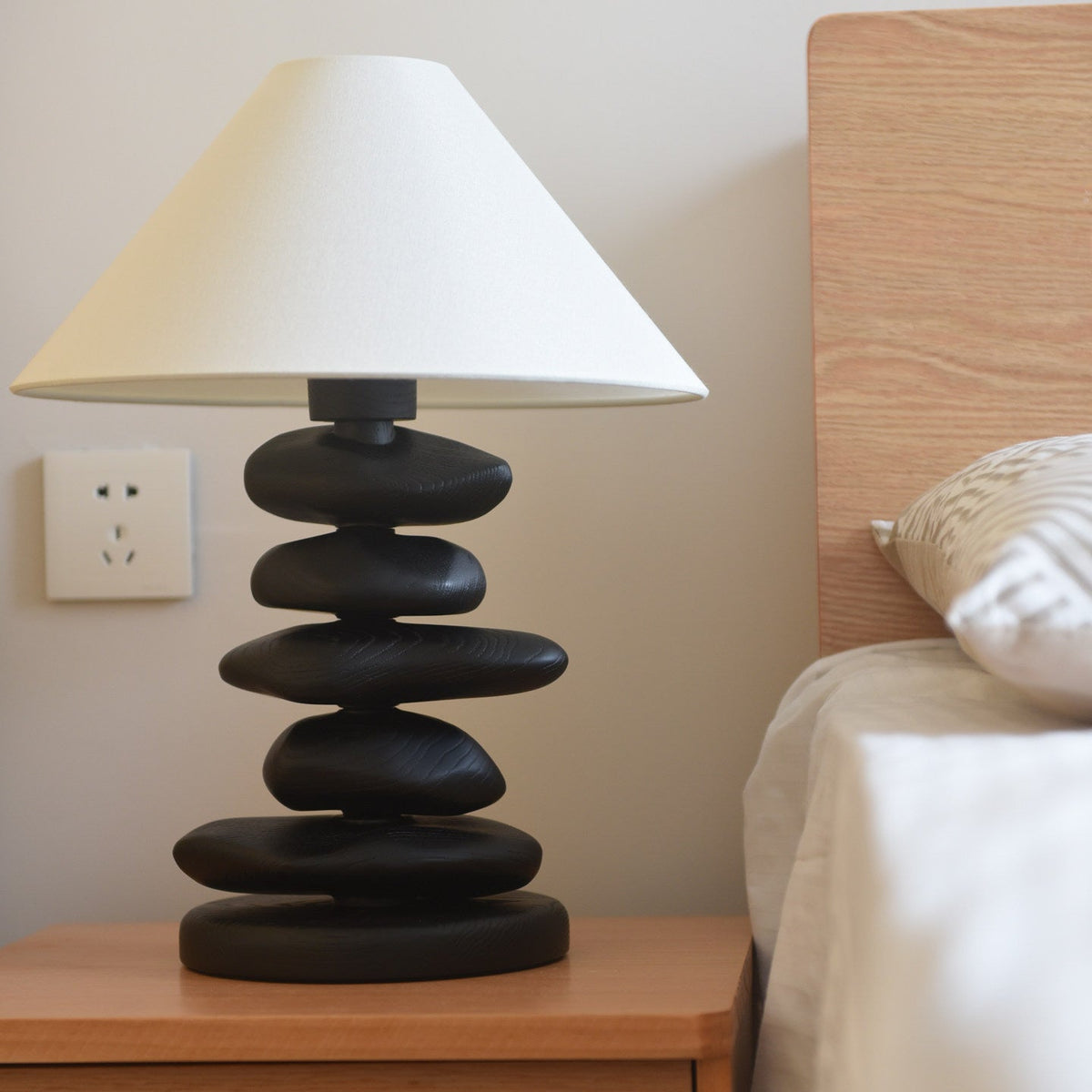 Wooden Bedside Table Lamp — Table Lamp | Maison Monashee — view 14
