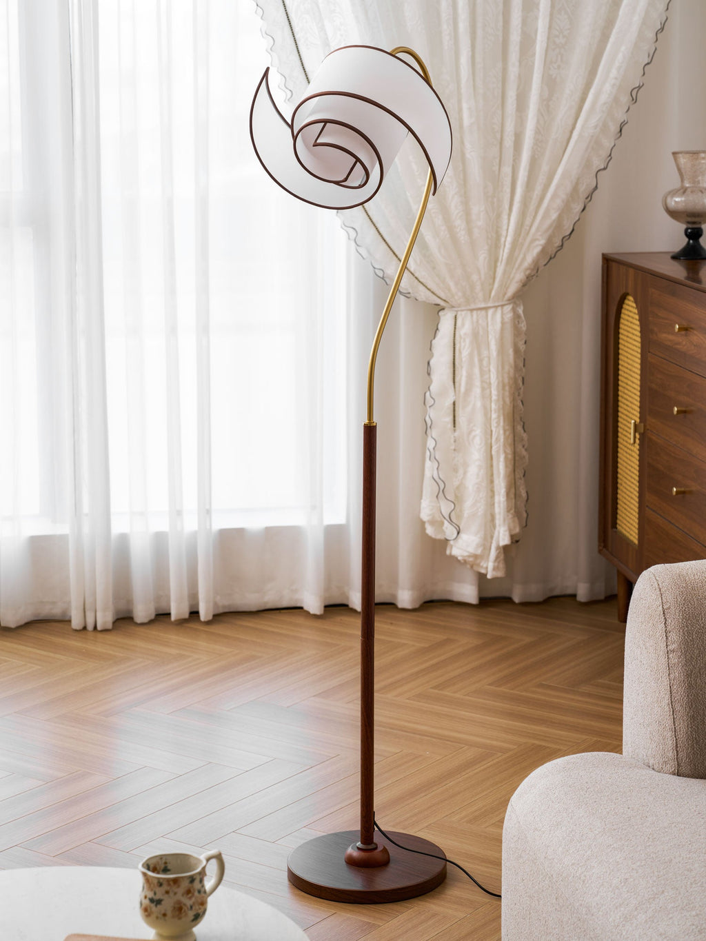Curved Floor Lamp — Floor Lamp | Maison Monashee — view 13